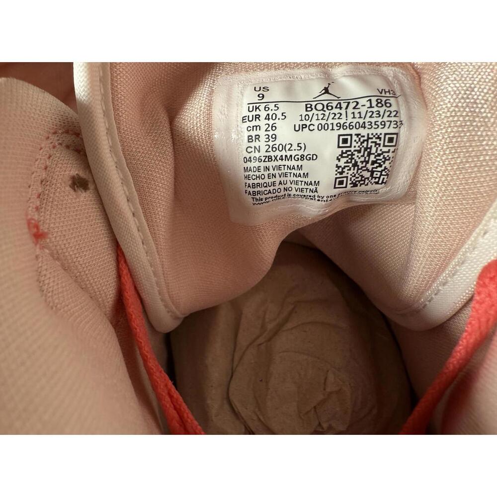Nike Air Jordan 1 Mid Sea Coral Atmosphere Pink White Men Size 7.5 (BQ6472-186) - Picture 7 of 9